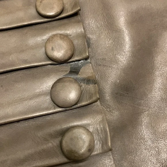 Mix Mooz heeled button boots with side zip, real leather - Picture 2 of 4